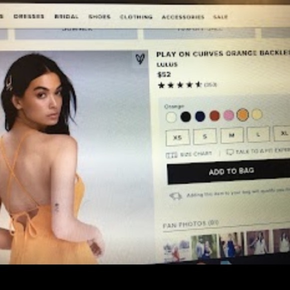 Play On Curves Orange Backless Dress - Picture 7 of 7